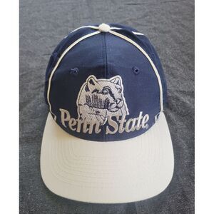 Vintage Penn State Snapback Hat‎ Nittany Lions The Game Big Logo 90s Embroidered